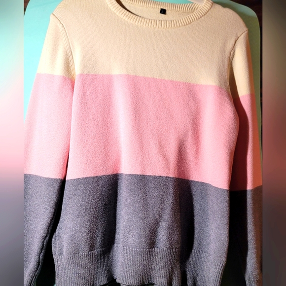 STYLEWORD MULTICOLOR SWEATER Large - Picture 3 of 10